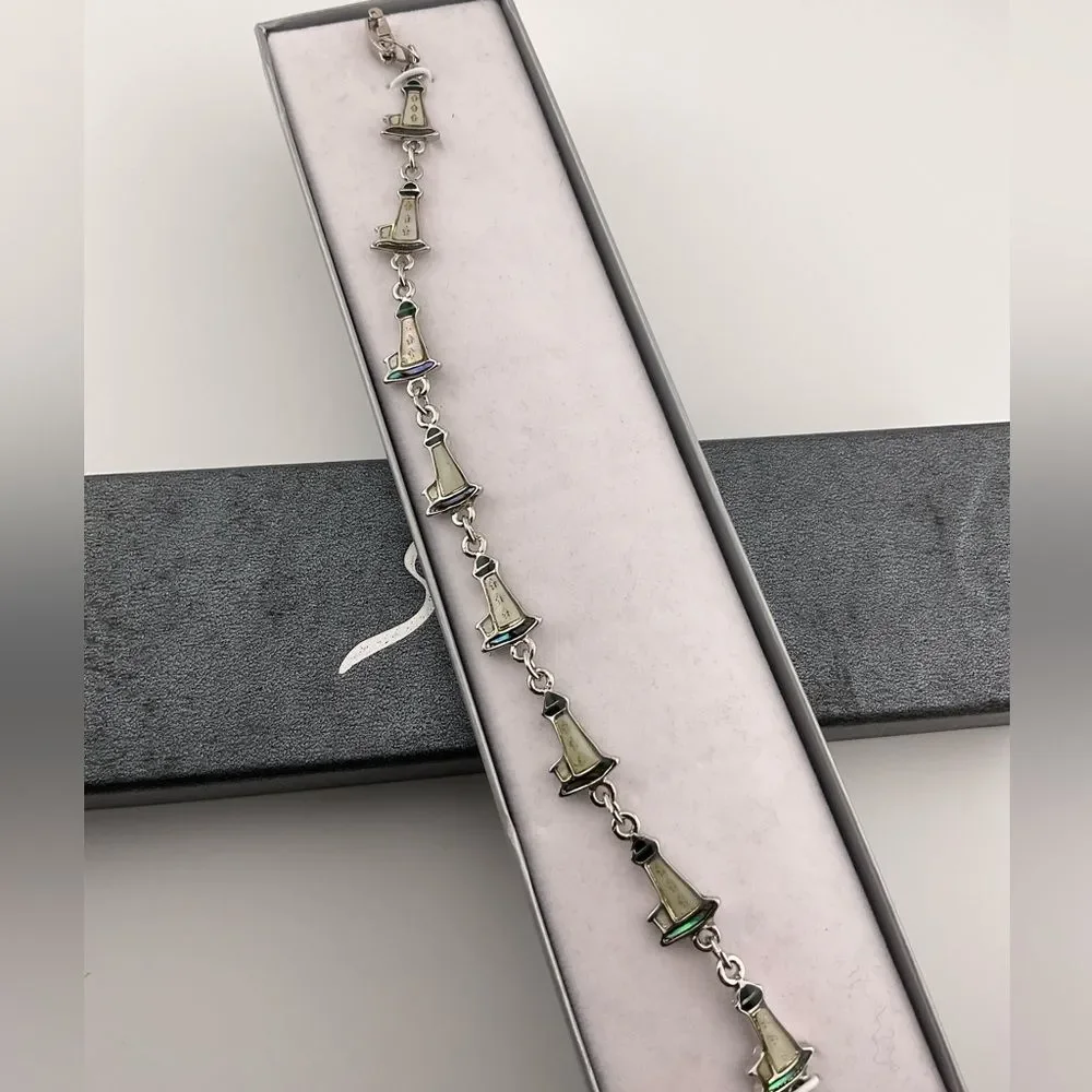 Lighthouse Silver tone Bracelet